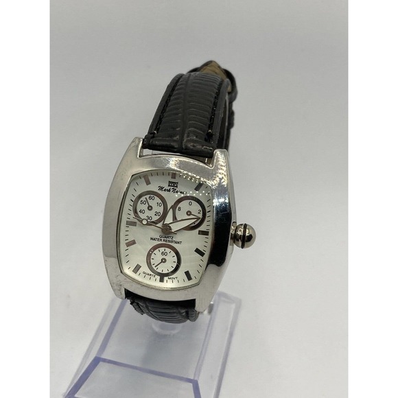Mark Naimer Quartz Ladies Multi Task Wrist Watch Leather Band New Battery - Picture 2 of 9